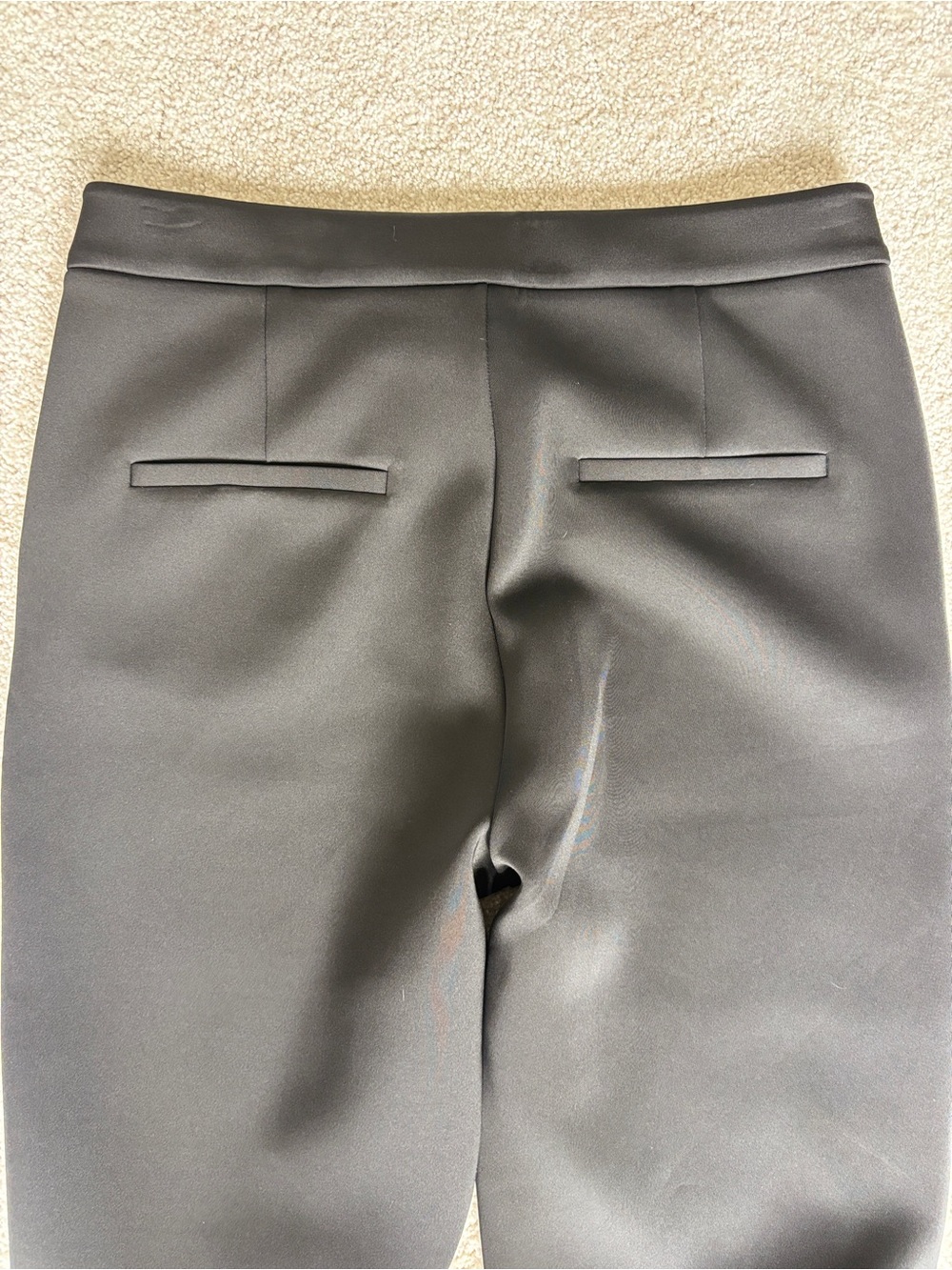 Good American Scuba Boss Straight Trouser Black Size 8 - Picture 11 of 11